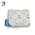 China manufacturer fiber optic faceplate 2 port FTTH terminal box,fiber optic outlet for SC duplex adapter,home distribution box